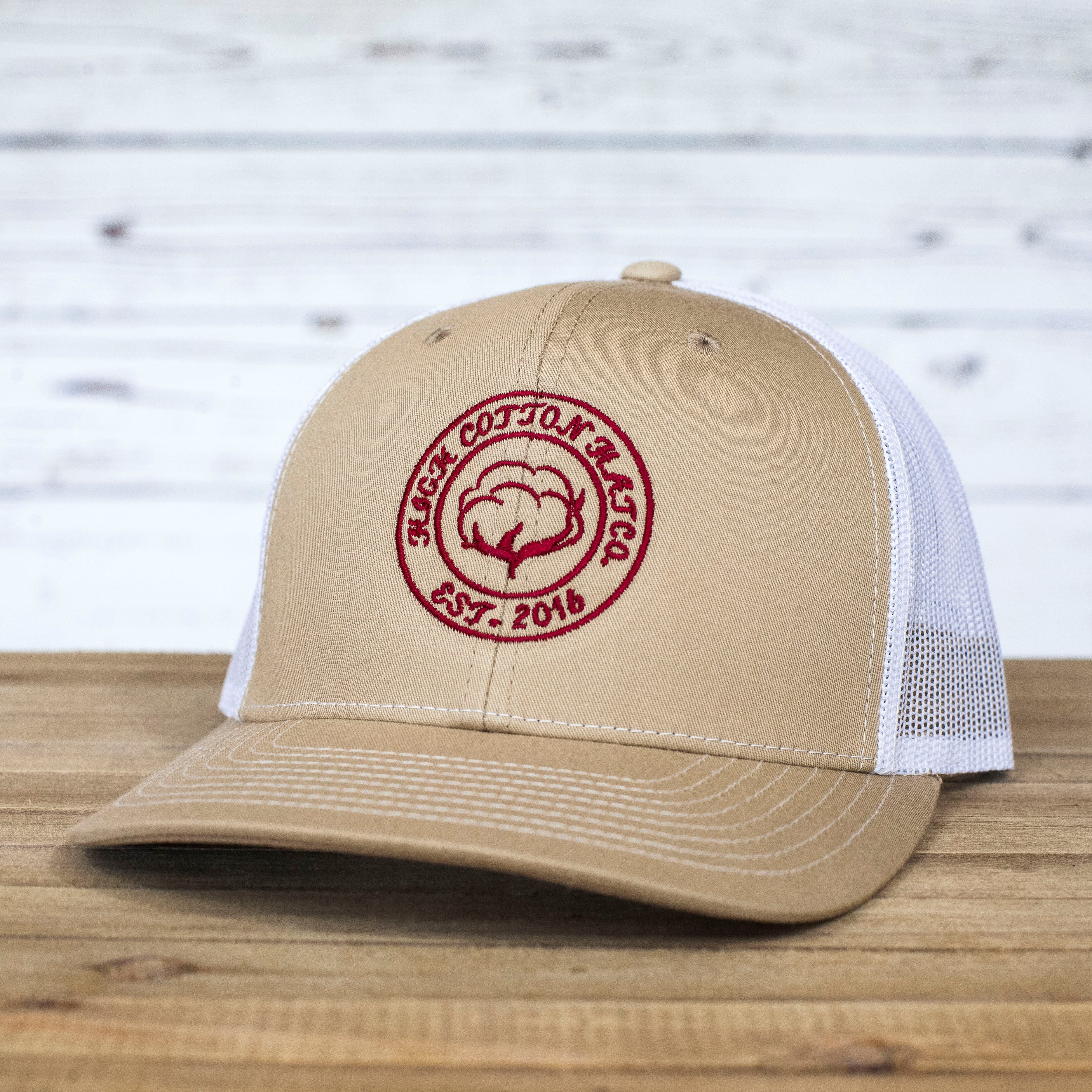 Cotton Circle Khaki/White