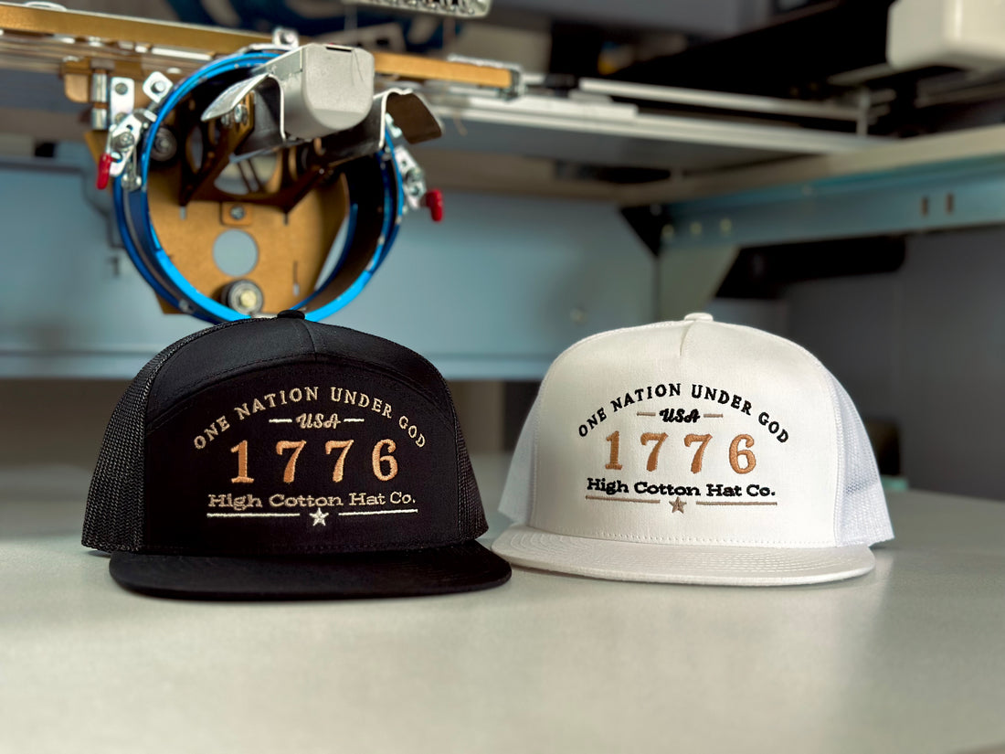 High Cotton Hat Co offers southern style caps with a hometown feel.